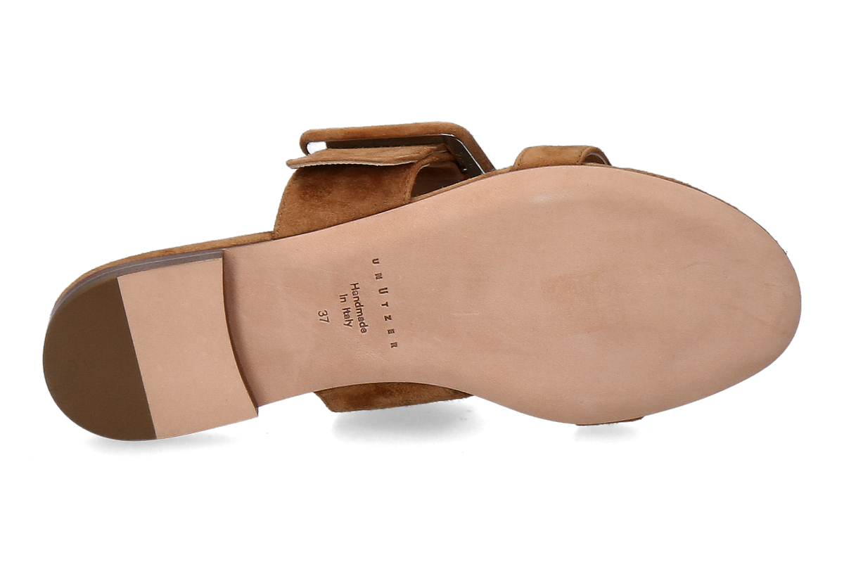 Unützer Pantolette CAMOSCIO- noisette_271300043_4