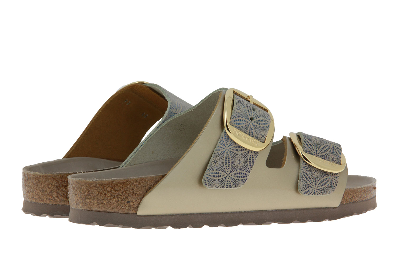 Birkenstock Pantolette ARIZONA BIG BUCKLE CERAMIC PATTERN BLUE (39)