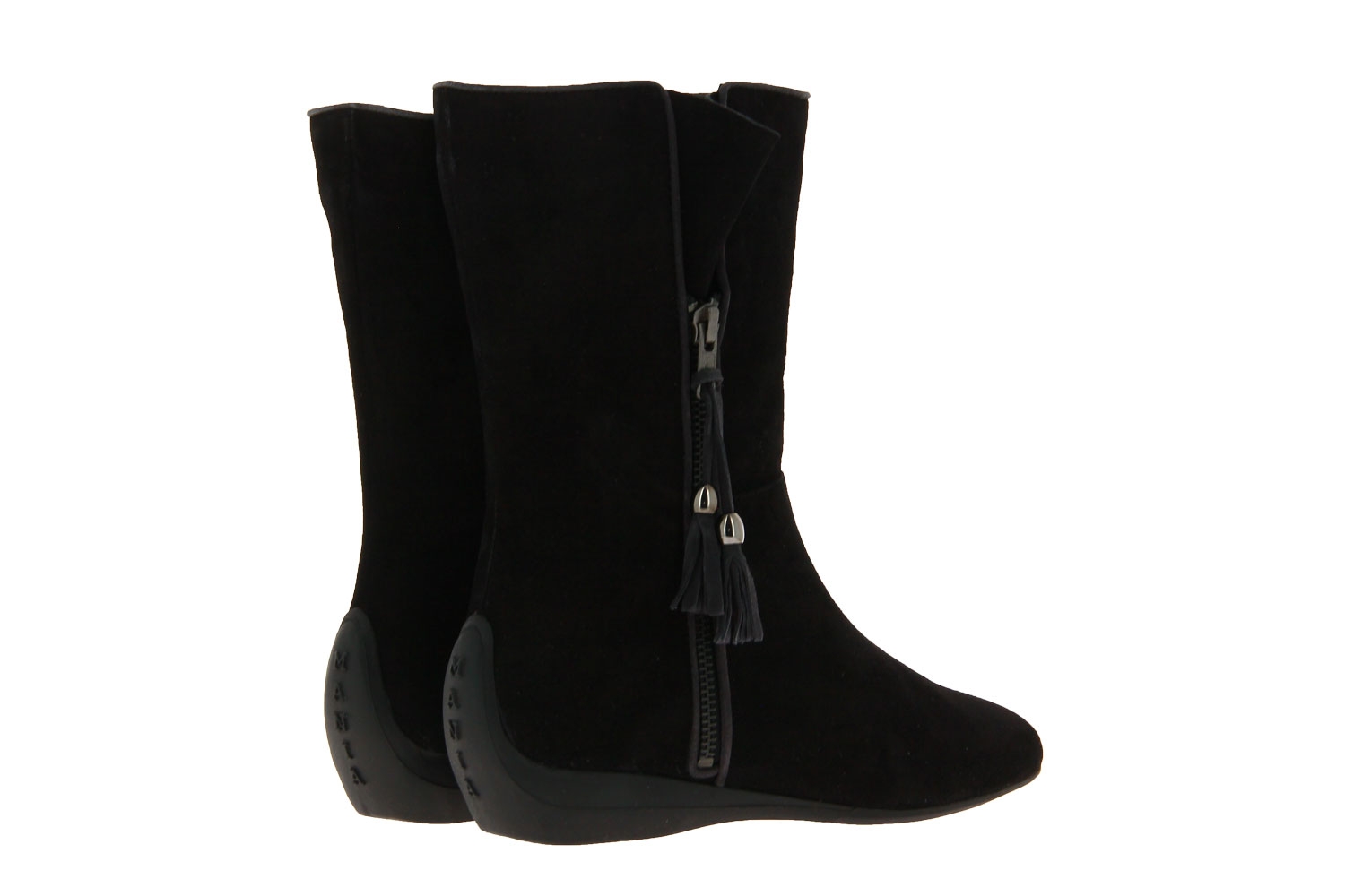 Mania Stiefelette ZEPPA CAMOSCIO NERO (37 )
