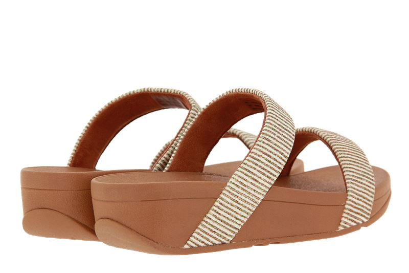 Fitflop Pantolette LOTTIE GLITTER STRIPE SLIDES STONE (41)