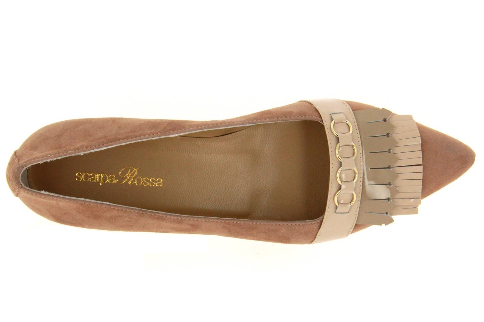 ScarpaRossa Slipper CAMOSCIO 1242 BEIGE VERNICE BEIGE (37½)