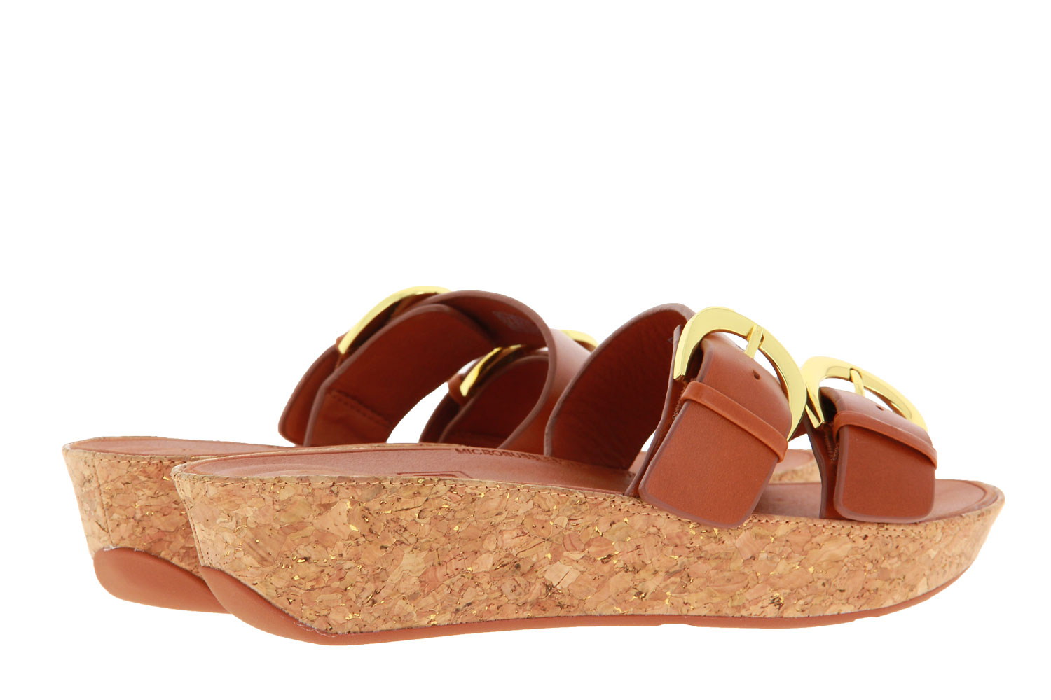 Fitflop Pantolette DUO BUCKLE SLIDE CARAMEL (38)