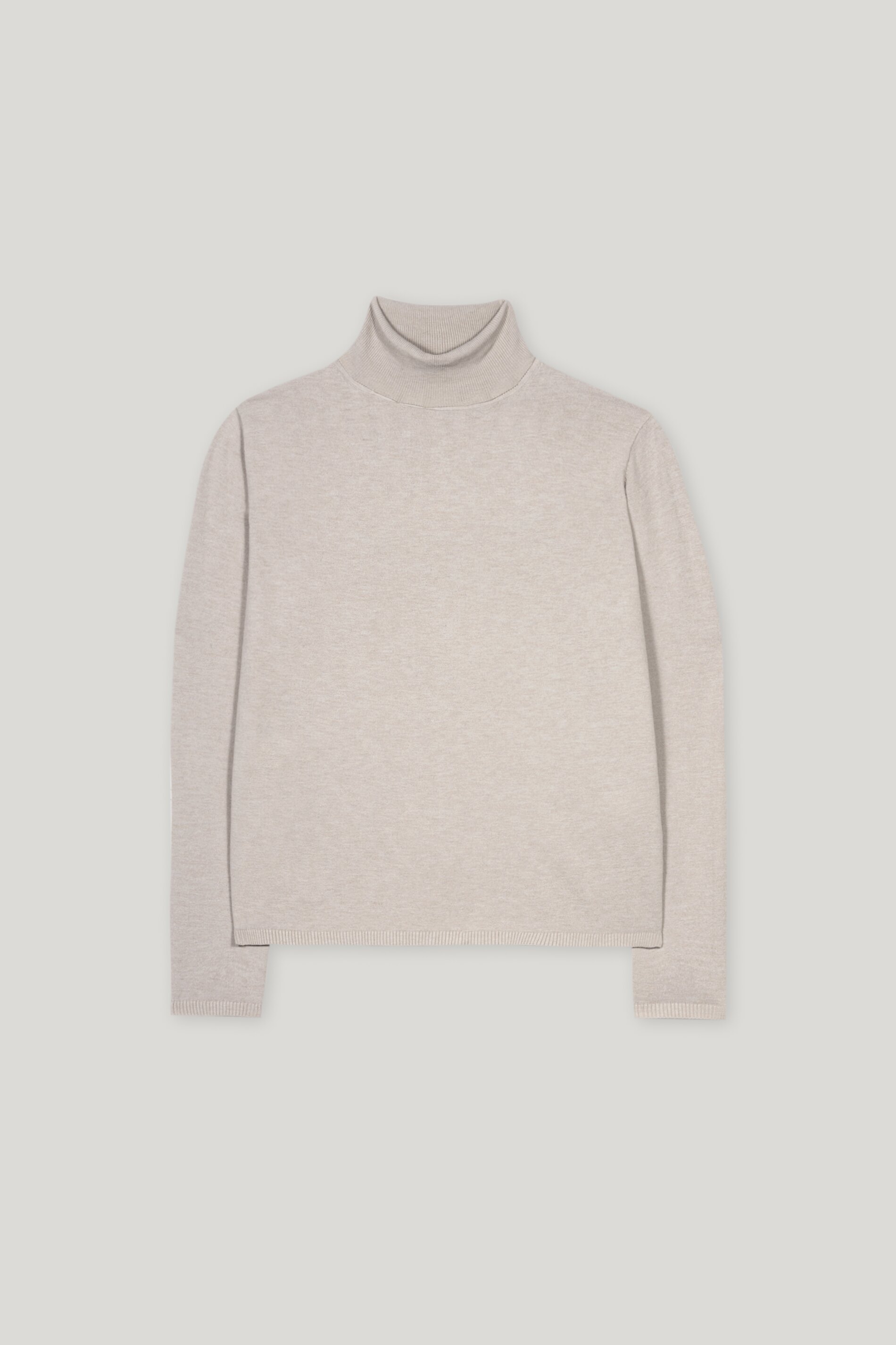 Luisa Cerano Rollkragen-Pulli WOLL MIX - oysten/beige 