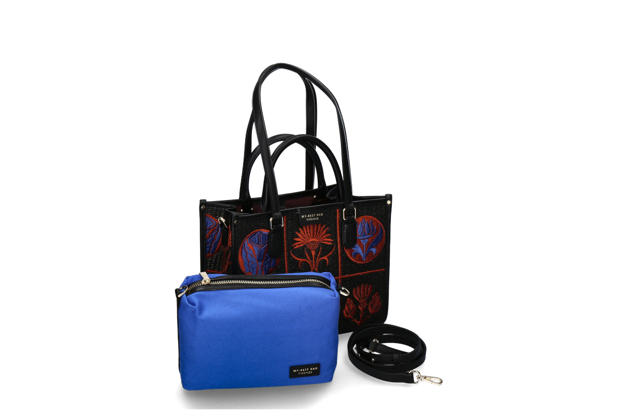 My-Best Bag Firenze Tasche ATENA LIBERTY- schwarz/ mehrfarbig